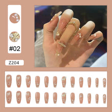 Load image into Gallery viewer, 24pcs/set Manicure Fake Nail Detachable Fake Nail Patch Wearing Nails Nail Stickers Nail Art Accessories
