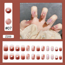 Load image into Gallery viewer, 24pcs/set Manicure Fake Nail Detachable Fake Nail Patch Wearing Nails Nail Stickers Nail Art Accessories
