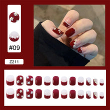Load image into Gallery viewer, 24pcs/set Manicure Fake Nail Detachable Fake Nail Patch Wearing Nails Nail Stickers Nail Art Accessories
