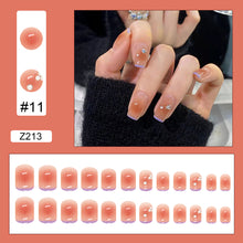 Load image into Gallery viewer, 24pcs/set Manicure Fake Nail Detachable Fake Nail Patch Wearing Nails Nail Stickers Nail Art Accessories

