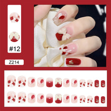 Load image into Gallery viewer, 24pcs/set Manicure Fake Nail Detachable Fake Nail Patch Wearing Nails Nail Stickers Nail Art Accessories
