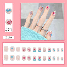 Load image into Gallery viewer, 24pcs/set Manicure Fake Nail Detachable Fake Nail Patch Wearing Nails Nail Stickers Nail Art Accessories

