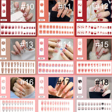 Load image into Gallery viewer, 24pcs/set Manicure Fake Nail Detachable Fake Nail Patch Wearing Nails Nail Stickers Nail Art Accessories
