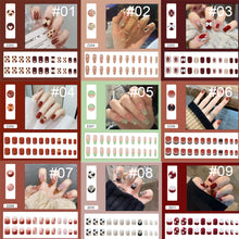 Load image into Gallery viewer, 24pcs/set Manicure Fake Nail Detachable Fake Nail Patch Wearing Nails Nail Stickers Nail Art Accessories
