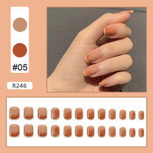 Load image into Gallery viewer, 24pcs/set Nail Stickers Nail Pieces Removable Fake Nails Extensions Artificial Nail Art Accessories
