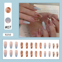 Load image into Gallery viewer, 24pcs/set Nail Stickers Nail Pieces Removable Fake Nails Extensions Artificial Nail Art Accessories

