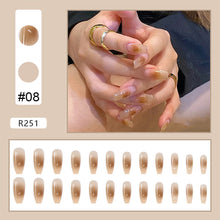 Load image into Gallery viewer, 24pcs/set Nail Stickers Nail Pieces Removable Fake Nails Extensions Artificial Nail Art Accessories
