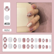 Load image into Gallery viewer, 24pcs/set Nail Stickers Nail Pieces Removable Fake Nails Extensions Artificial Nail Art Accessories
