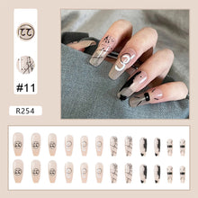 Load image into Gallery viewer, 24pcs/set Nail Stickers Nail Pieces Removable Fake Nails Extensions Artificial Nail Art Accessories
