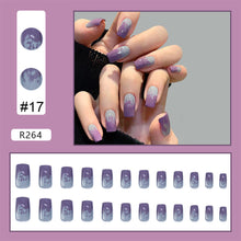 Load image into Gallery viewer, 24pcs/set Nail Stickers Nail Pieces Removable Fake Nails Extensions Artificial Nail Art Accessories
