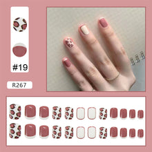 Load image into Gallery viewer, 24pcs/set Nail Stickers Nail Pieces Removable Fake Nails Extensions Artificial Nail Art Accessories

