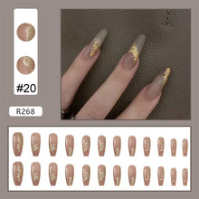 Load image into Gallery viewer, 24pcs/set Nail Stickers Nail Pieces Removable Fake Nails Extensions Artificial Nail Art Accessories
