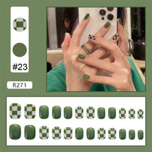 Load image into Gallery viewer, 24pcs/set Nail Stickers Nail Pieces Removable Fake Nails Extensions Artificial Nail Art Accessories
