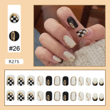 Load image into Gallery viewer, 24pcs/set Nail Stickers Nail Pieces Removable Fake Nails Extensions Artificial Nail Art Accessories
