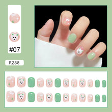 Load image into Gallery viewer, 24pcs/set Nail Stickers Nail Patch Removable Fake Nails Extensions Artificial Nail Art Accessories
