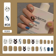 Load image into Gallery viewer, 24pcs/set Nail Stickers Nail Patch Removable Fake Nails Extensions Artificial Nail Art Accessories
