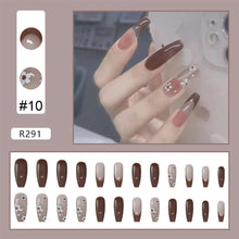Load image into Gallery viewer, 24pcs/set Nail Stickers Nail Patch Removable Fake Nails Extensions Artificial Nail Art Accessories
