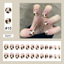 Load image into Gallery viewer, 24pcs/set Nail Stickers Nail Patch Removable Fake Nails Extensions Artificial Nail Art Accessories
