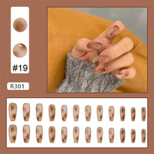 Load image into Gallery viewer, 24pcs/set Nail Stickers Nail Patch Removable Fake Nails Extensions Artificial Nail Art Accessories
