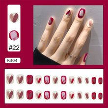Load image into Gallery viewer, 24pcs/set Nail Stickers Nail Patch Removable Fake Nails Extensions Artificial Nail Art Accessories
