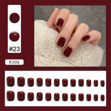 Load image into Gallery viewer, 24pcs/set Nail Stickers Nail Patch Removable Fake Nails Extensions Artificial Nail Art Accessories

