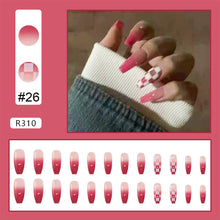 Load image into Gallery viewer, 24pcs/set Nail Stickers Nail Patch Removable Fake Nails Extensions Artificial Nail Art Accessories
