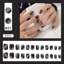 Load image into Gallery viewer, 24pcs/set Nail Stickers Nail Patch Removable Fake Nails Extensions Artificial Nail Art Accessories
