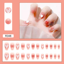 Load image into Gallery viewer, 24pcs/set Various Nail Pieces Nail Patch Removable Fake Nails Extensions Artificial Nail Art Accessories
