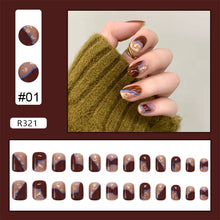 Load image into Gallery viewer, 24pcs/set Various Nail Pieces Nail Patch Removable Fake Nails Extensions Artificial Nail Art Accessories
