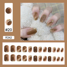 Load image into Gallery viewer, 24pcs/set Various Nail Pieces Nail Patch Removable Fake Nails Extensions Artificial Nail Art Accessories
