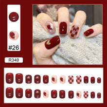 Load image into Gallery viewer, 24pcs/set Various Nail Pieces Nail Patch Removable Fake Nails Extensions Artificial Nail Art Accessories
