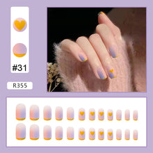 Load image into Gallery viewer, 24pcs/set Various Nail Pieces Nail Patch Removable Fake Nails Extensions Artificial Nail Art Accessories
