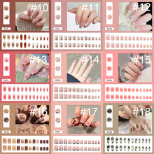 Load image into Gallery viewer, 24pcs/set Various Nail Pieces Nail Patch Removable Fake Nails Extensions Artificial Nail Art Accessories
