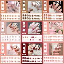Load image into Gallery viewer, 24pcs/set Various Nail Pieces Nail Patch Removable Fake Nails Extensions Artificial Nail Art Accessories
