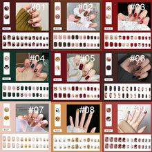 Load image into Gallery viewer, 24pcs/set Various Nail Pieces Nail Patch Removable Fake Nails Extensions Artificial Nail Art Accessories
