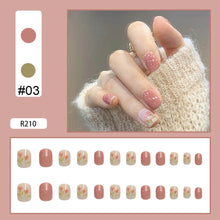 Load image into Gallery viewer, 24pcs/set Multicolor Nail Pieces Nail Patch Removable Fake Nails Extensions Artificial Nail Art Accessories
