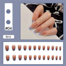 Load image into Gallery viewer, 24pcs/set Multicolor Nail Pieces Nail Patch Removable Fake Nails Extensions Artificial Nail Art Accessories
