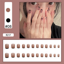 Load image into Gallery viewer, 24pcs/set Multicolor Nail Pieces Nail Patch Removable Fake Nails Extensions Artificial Nail Art Accessories
