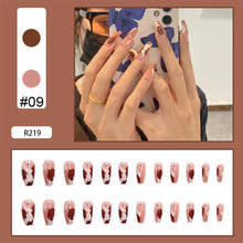 Load image into Gallery viewer, 24pcs/set Multicolor Nail Pieces Nail Patch Removable Fake Nails Extensions Artificial Nail Art Accessories
