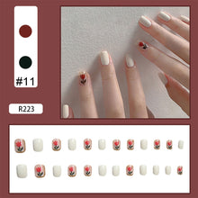 Load image into Gallery viewer, 24pcs/set Multicolor Nail Pieces Nail Patch Removable Fake Nails Extensions Artificial Nail Art Accessories
