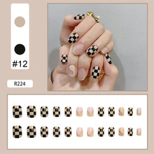 Load image into Gallery viewer, 24pcs/set Multicolor Nail Pieces Nail Patch Removable Fake Nails Extensions Artificial Nail Art Accessories
