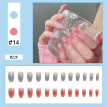 Load image into Gallery viewer, 24pcs/set Multicolor Nail Pieces Nail Patch Removable Fake Nails Extensions Artificial Nail Art Accessories
