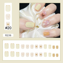 Load image into Gallery viewer, 24pcs/set Multicolor Nail Pieces Nail Patch Removable Fake Nails Extensions Artificial Nail Art Accessories
