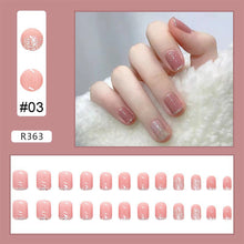Load image into Gallery viewer, 24pcs/set Nail Pieces Nail Patch Removable Fake Nails Extensions Artificial Nail Art Accessories
