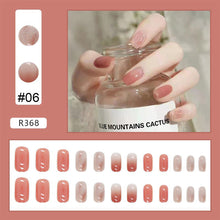 Load image into Gallery viewer, 24pcs/set Nail Pieces Nail Patch Removable Fake Nails Extensions Artificial Nail Art Accessories
