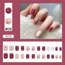 Load image into Gallery viewer, 24pcs/set Nail Pieces Nail Patch Removable Fake Nails Extensions Artificial Nail Art Accessories
