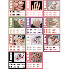 Load image into Gallery viewer, 24pcs/set Nail Pieces Nail Patch Removable Fake Nails Extensions Artificial Nail Art Accessories
