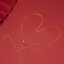 Load image into Gallery viewer, Water Wave Chain Women Alluvial Gold Personality Gold Necklaces Elegant Simple Gold Thin Chain Necklace Accessories
