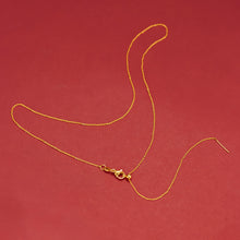 Load image into Gallery viewer, Water Wave Chain Women Alluvial Gold Personality Gold Necklaces Elegant Simple Gold Thin Chain Necklace Accessories
