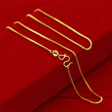 Load image into Gallery viewer, Water Wave Chain Women Alluvial Gold Necklaces Personality Snake Bone Chain Elegant Simple Gold Thin Chain Necklace Jewelry
